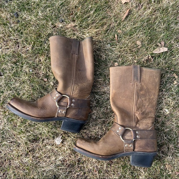 FRYE Harness 12R Ladies Iconic Boots Size 7 - Picture 8 of 12